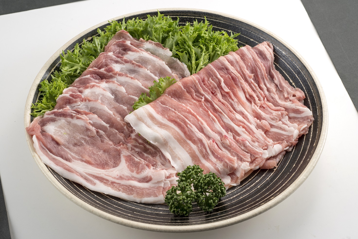 新潟県産阿賀北ポークしゃぶしゃぶセット (豚ロース 豚バラ各500g)